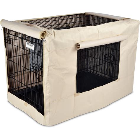 fabric crate or metal|crates for dogs.